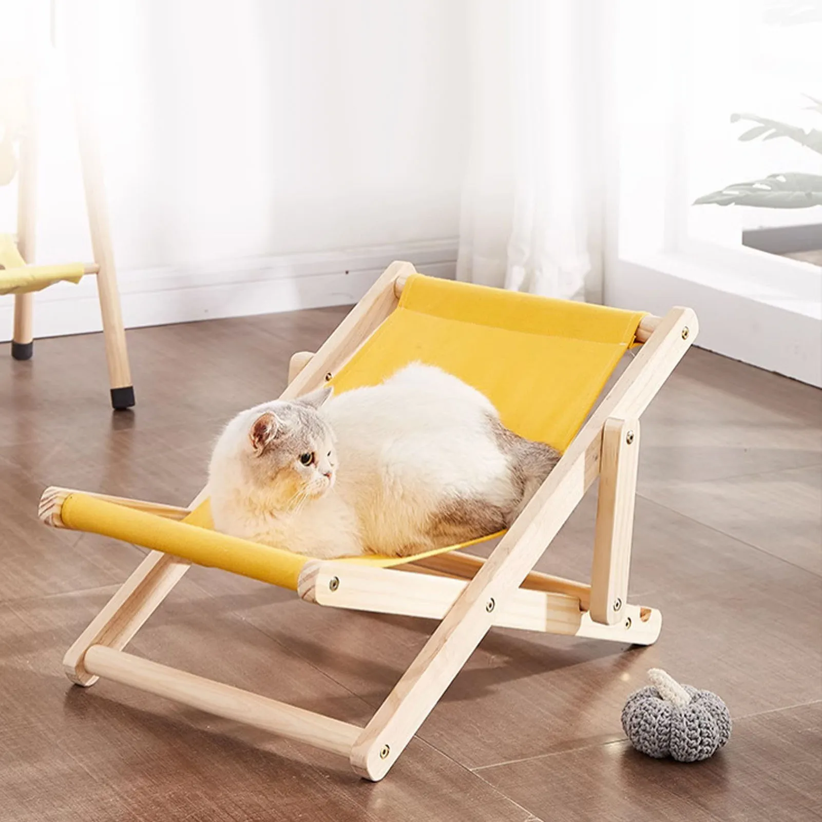 Wood Cat Chair Universal All Seasons Strong Load Bearing Scratch Resistance Comfortable Mini Beach Chair For Cats Small Pets
Wood Cat Chair Universal All Seasons Strong Load Bearing Scratch Resistance Comfortable Mini Beach Chair For Cats Small Pets