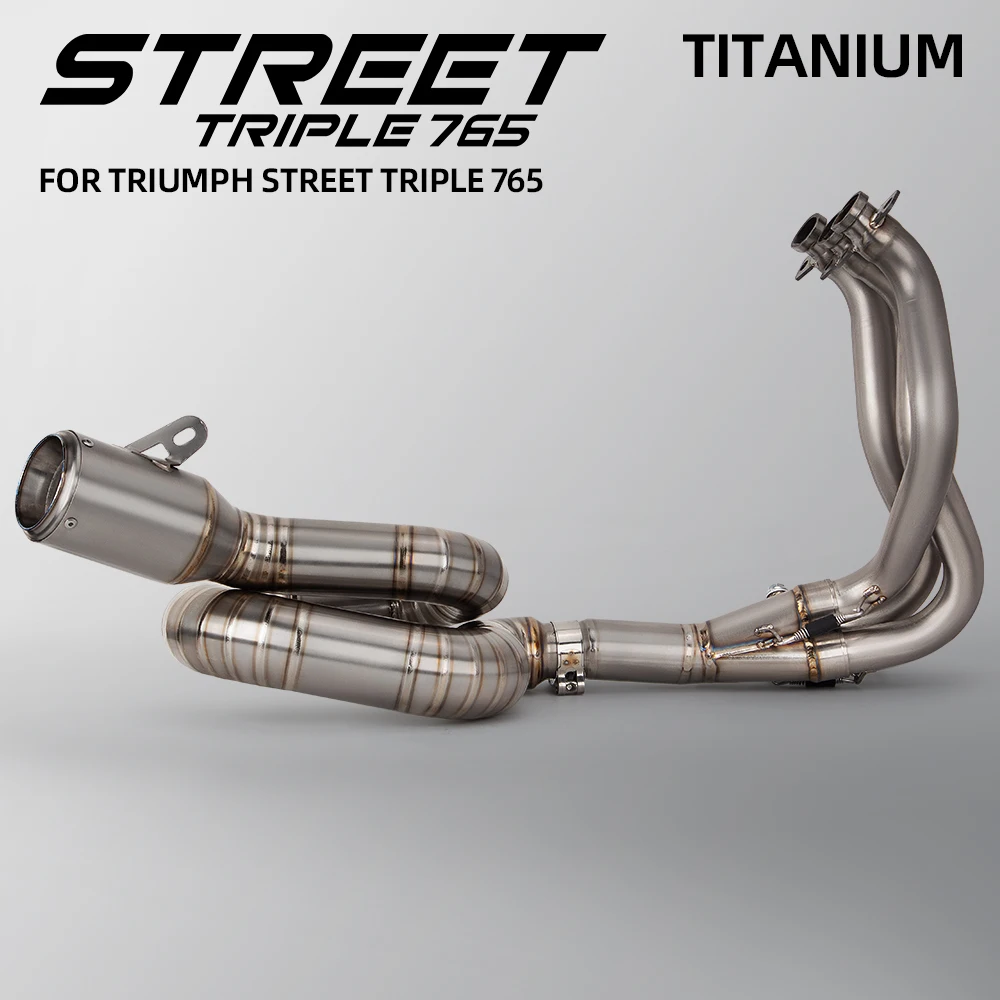 Для Triumph Street Triple 765 765R 765S 765RS 2017-2024 выхлопная система мотоцикла, полностью титановая система, модифицированный коллектор, проект глушителя
Для Triumph Street Triple 765 765R 765S 765RS 2017-2024 выхлопная система мотоцикла, полностью титановая система, модифицированный коллектор, проект глушителя