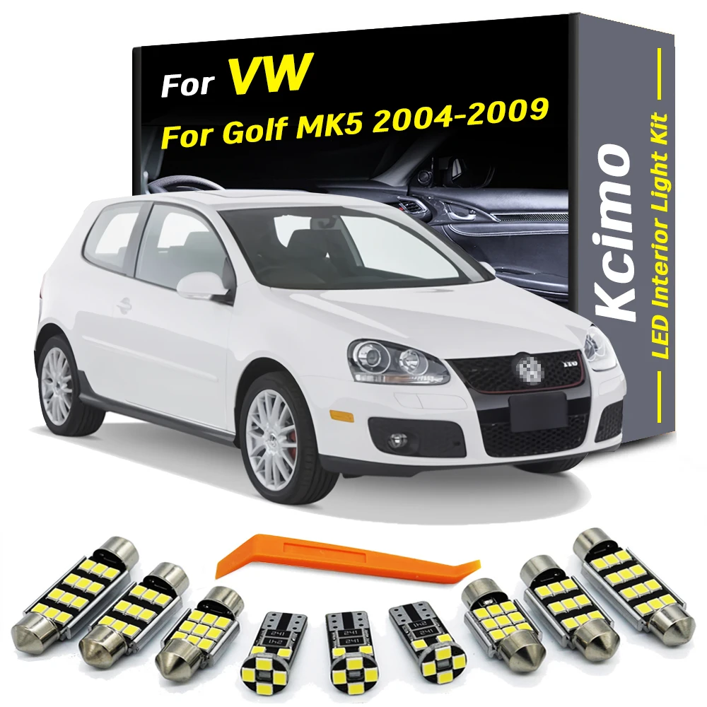 Kcimo 14Pcs Complete LED Interior Dome Foot Plate Light Kit For VW Volkswagen Golf MK5 5 V GTI 2004 2005 2006 2007 2008 2009
Kcimo 14Pcs Complete LED Interior Dome Foot Plate Light Kit For VW Volkswagen Golf MK5 5 V GTI 2004 2005 2006 2007 2008 2009