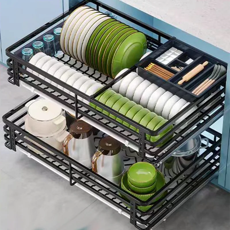 Pull Basket Kitchen Cabinet Double Drawer Bowl Rack Cupboard 304 Stainless Steel Bowl Basket Damping Bowl Basket
Pull Basket Kitchen Cabinet Double Drawer Bowl Rack Cupboard 304 Stainless Steel Bowl Basket Damping Bowl Basket