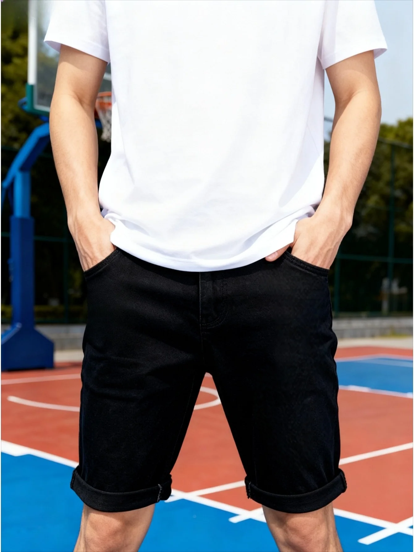 Мужские черные джинсовые шорты Slim Fit в стиле Original Drip, повседневные городские джинсы-шорты для мужчин
Мужские черные джинсовые шорты Slim Fit в стиле Original Drip, повседневные городские джинсы-шорты для мужчин