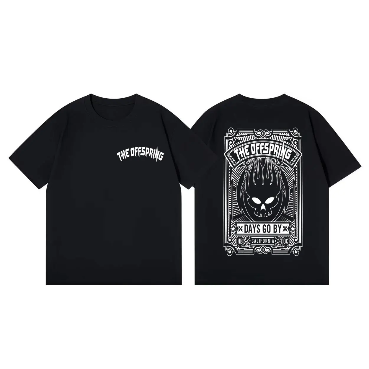 Punk Rock Band The Offspring Double Sided Print T-shirt Fashion Vintage Short Sleeve T Shirts Men Women Casual Cotton T-shirts
Punk Rock Band The Offspring Double Sided Print T-shirt Fashion Vintage Short Sleeve T Shirts Men Women Casual Cotton T-shirts