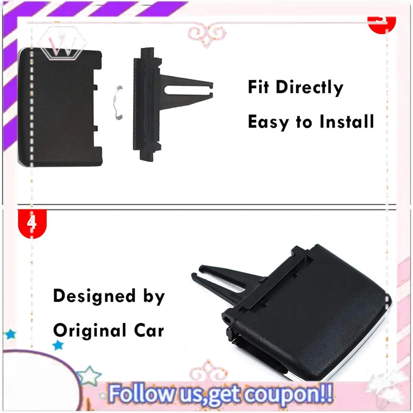 Portable 3X For Mercedes Benz Front Air Vent Tabs, Row Air Grille Tabs Clip Repair For W166 X166 Gl Gls, Center & Left Right
Portable 3X For Mercedes Benz Front Air Vent Tabs, Row Air Grille Tabs Clip Repair For W166 X166 Gl Gls, Center & Left Right