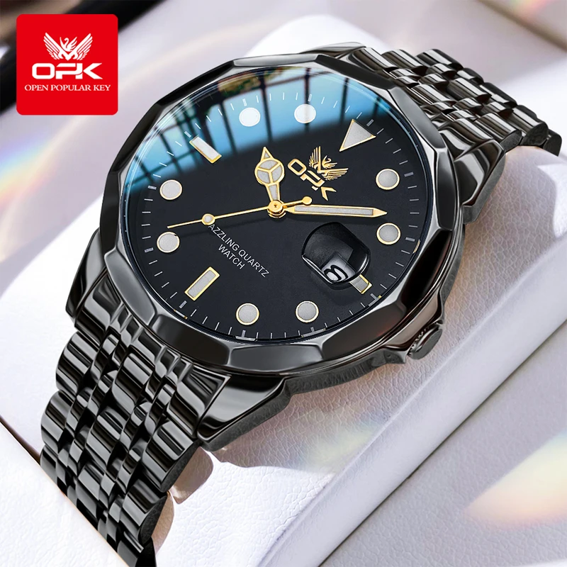 OPK 8170 Business Fashionable Men Quartz Movement Watch Date Display Luminous Function Stainless Strap 30m Waterproof Watch
OPK 8170 Business Fashionable Men Quartz Movement Watch Date Display Luminous Function Stainless Strap 30m Waterproof Watch