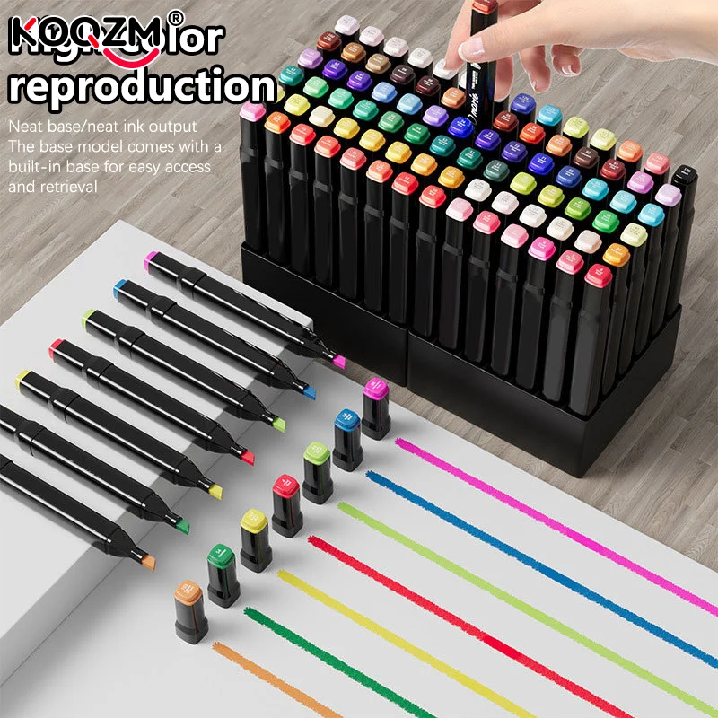 Premium Range of 12/24/30/36/40/48/60/80/100/120/168Pcs Art Markers, Dual-Tip Design, Oil-Based Ink Suitable for Art Students
Premium Range of 12/24/30/36/40/48/60/80/100/120/168Pcs Art Markers, Dual-Tip Design, Oil-Based Ink Suitable for Art Students