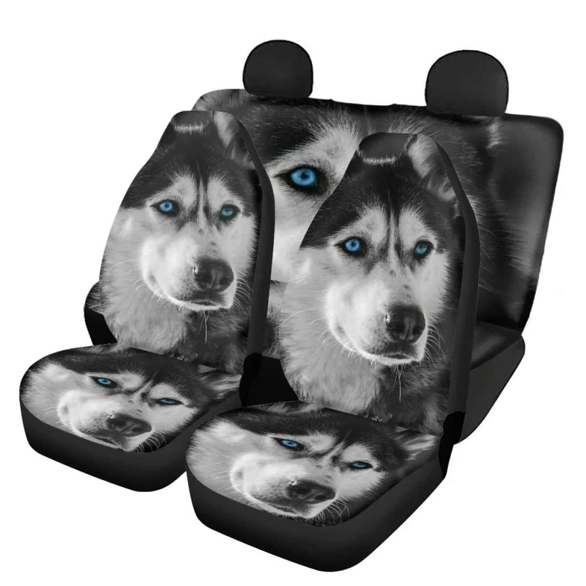 Car Seat Cover 3D Animal Husky Pattern Full Set Universal Fit Most of Sedan Seat Covers Slip-Resistant Easy to Install Decor
Car Seat Cover 3D Animal Husky Pattern Full Set Universal Fit Most of Sedan Seat Covers Slip-Resistant Easy to Install Decor