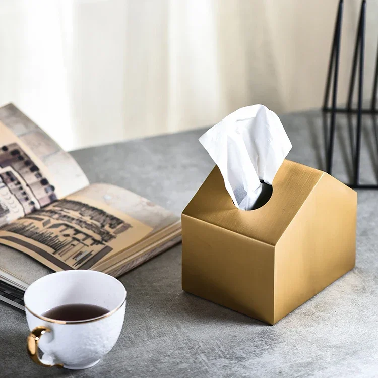 Home Small House Shaped Golden Tissue Box Brass Metal Trays Nordic Light Luxury Ornaments HD-0060
Home Small House Shaped Golden Tissue Box Brass Metal Trays Nordic Light Luxury Ornaments HD-0060