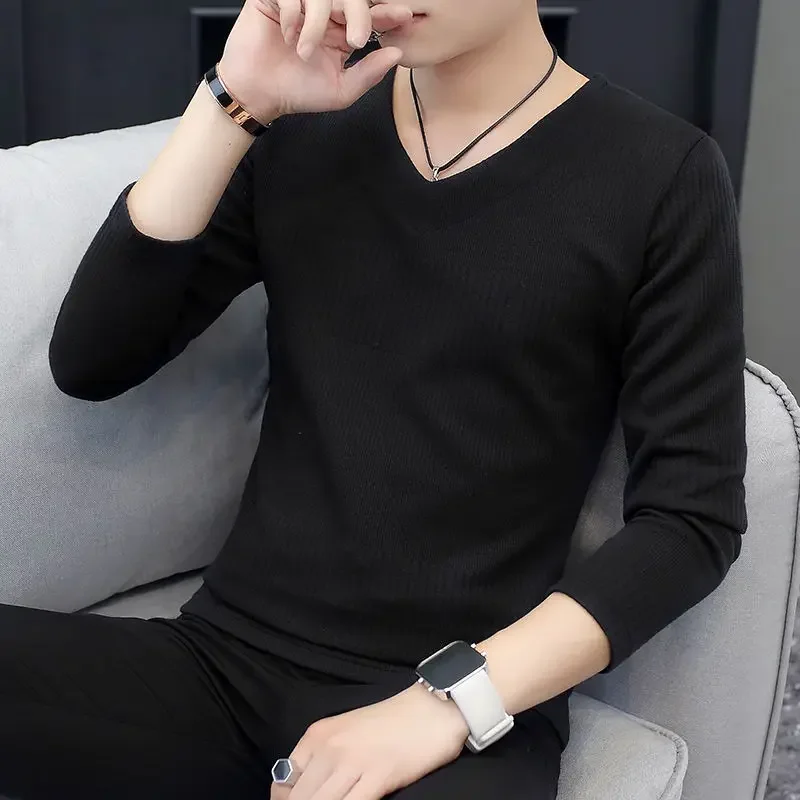 New Tight Korean Autumn Man Pullovers Slim Fit Sweatshirts Elasticity Quotes Luxury 2024 Tshirt 90s Vintage Bulk T Shirt for Men
New Tight Korean Autumn Man Pullovers Slim Fit Sweatshirts Elasticity Quotes Luxury 2024 Tshirt 90s Vintage Bulk T Shirt for Men