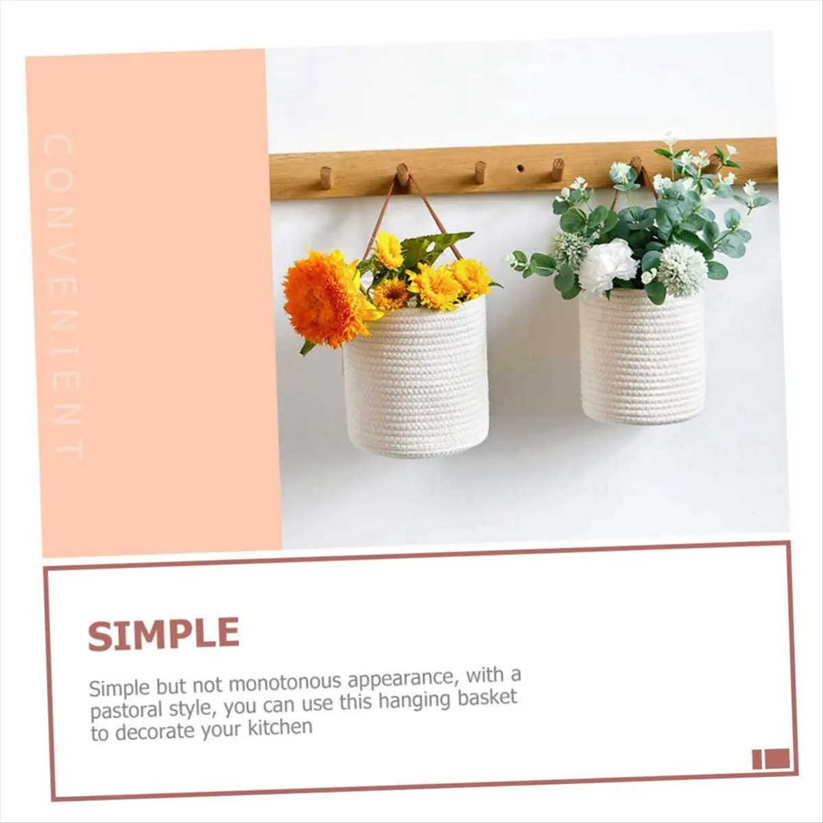 2 упаковки настенных корзин, плетеные корзины для хранения, хлопчатобумажная ткань, подвесные для цветочного домашнего декора
2 упаковки настенных корзин, плетеные корзины для хранения, хлопчатобумажная ткань, подвесные для цветочного домашнего декора