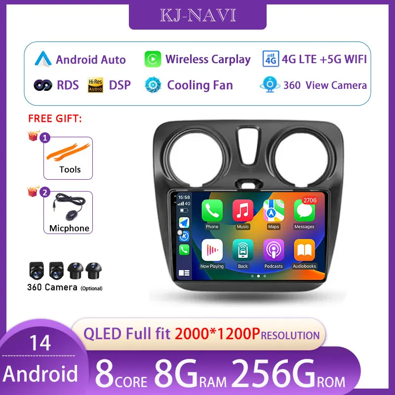 Android 14 Car Radio Multimedia Video Player For Renault Lodgy Dacia Dokker 2012 - 2020 Navigation GPS Auto Carplay 360 Camera
Android 14 Car Radio Multimedia Video Player For Renault Lodgy Dacia Dokker 2012 - 2020 Navigation GPS Auto Carplay 360 Camera