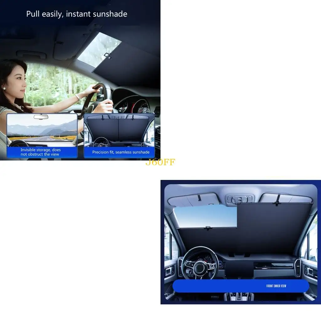 J60F выдвижной солнцезащитный козырек на лобовое стекло автомобиля, автоматический козырек, УФ-изоляция, пара солнцезащитных чехлов для приборной панели
J60F выдвижной солнцезащитный козырек на лобовое стекло автомобиля, автоматический козырек, УФ-изоляция, пара солнцезащитных чехлов для приборной панели