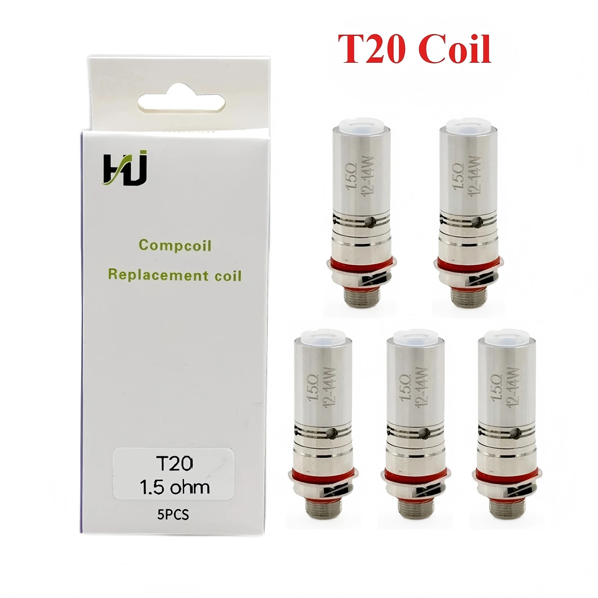 5 шт./упак. Сменные испарители Endura T20 0.8 Ом 16-18 Вт, 1.5 Ом 12-14 Вт для танка Prism T20, атомайзера EZ Watt Kit
5 шт./упак. Сменные испарители Endura T20 0.8 Ом 16-18 Вт, 1.5 Ом 12-14 Вт для танка Prism T20, атомайзера EZ Watt Kit