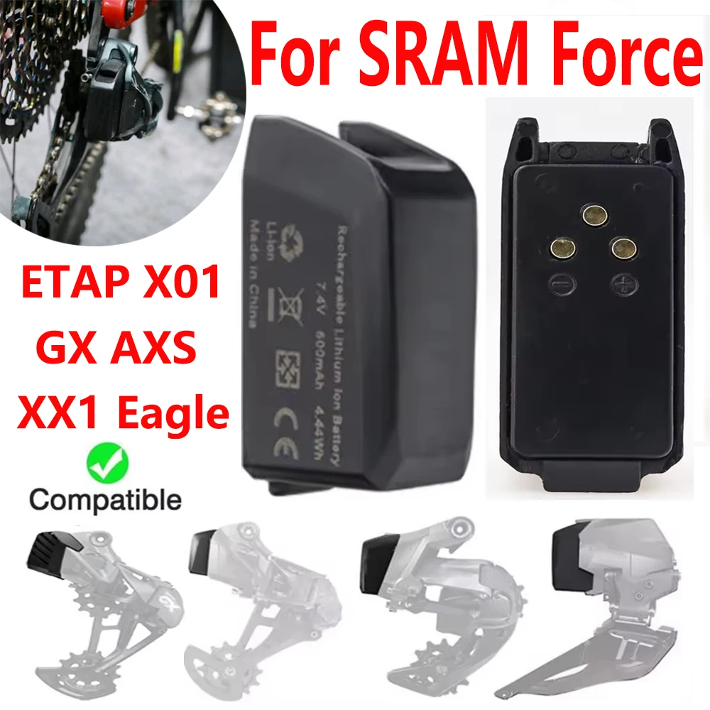 600mAh Lithium Battery For SRAM Force RED Black ETAP X01 GX AXS XX1 Eagle Wireless Electronic Variable Speed Front Rear Battery
600mAh Lithium Battery For SRAM Force RED Black ETAP X01 GX AXS XX1 Eagle Wireless Electronic Variable Speed Front Rear Battery