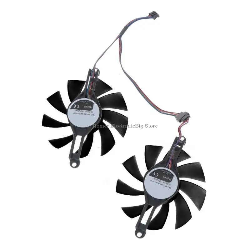 1PAIR 80 мм/3.15IN Оригинальный вентилятор VGA для Radeon RX 580 RX5500 XT Radiator
1PAIR 80 мм/3.15IN Оригинальный вентилятор VGA для Radeon RX 580 RX5500 XT Radiator