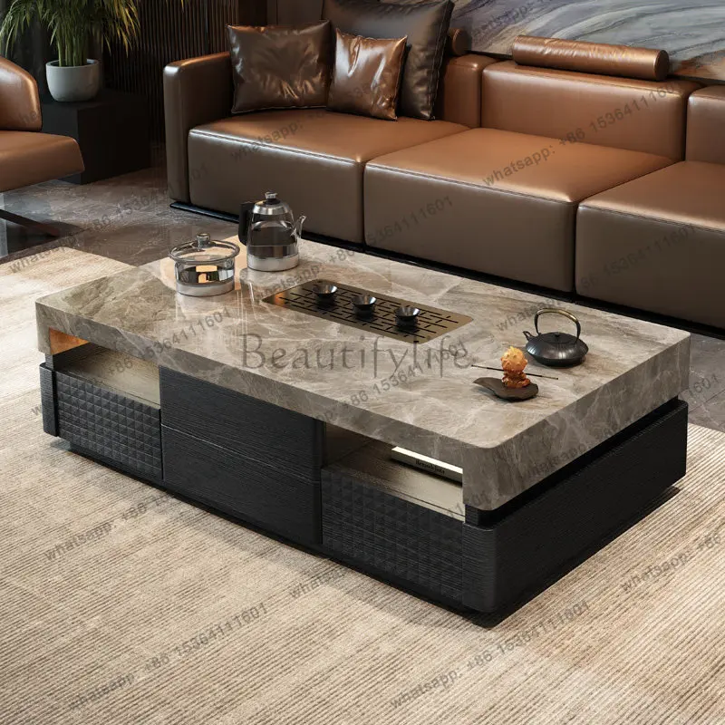 Solid wood marble Kung Fu tea several walnut home living room drinking tea table villa high sense
Solid wood marble Kung Fu tea several walnut home living room drinking tea table villa high sense