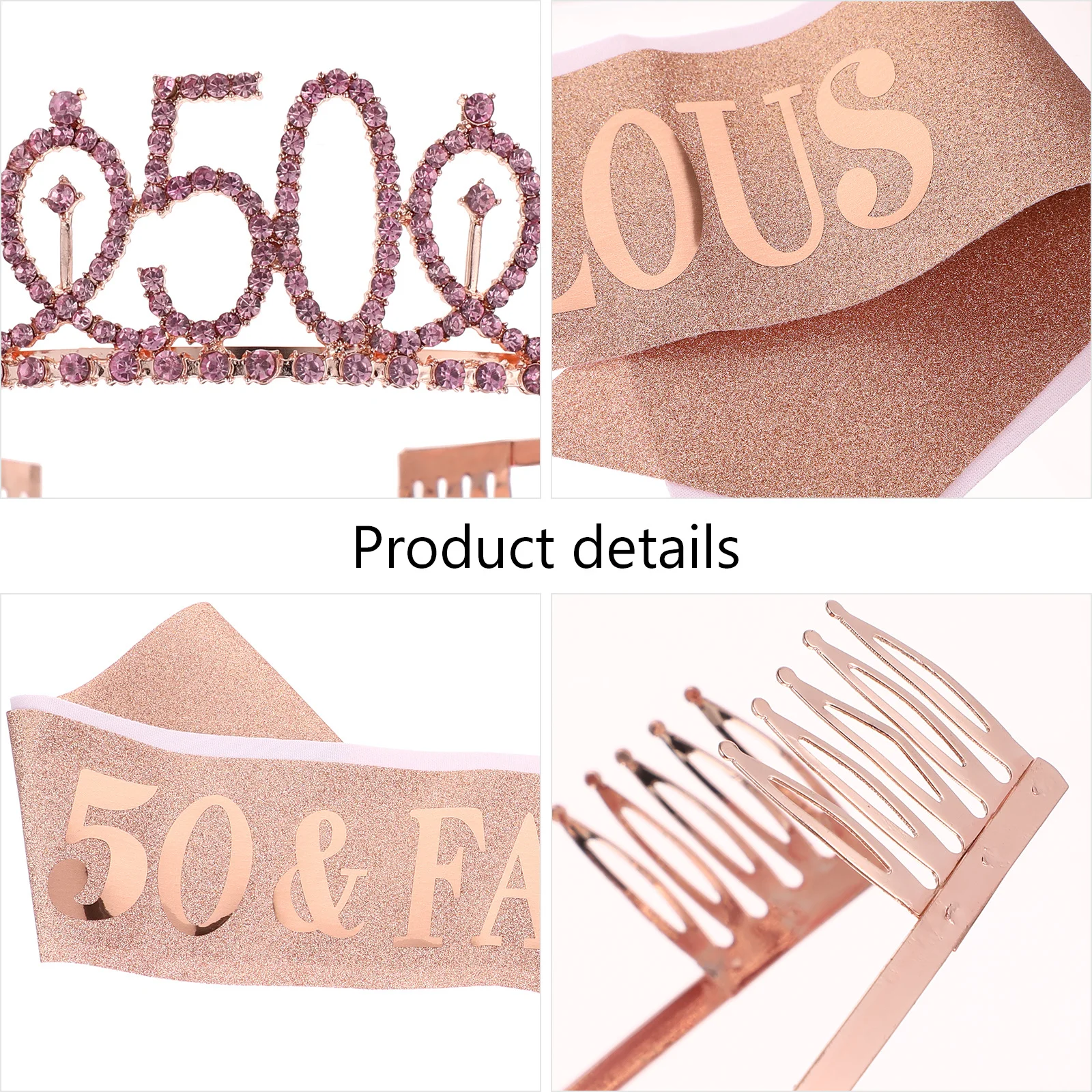 2pcs Birthday Crown Sash Set Shiny Headdress With Letter Print, Birthday Party Supplies, Hair Hoop, Party Sash, Hair Band Decor
2pcs Birthday Crown Sash Set Shiny Headdress With Letter Print, Birthday Party Supplies, Hair Hoop, Party Sash, Hair Band Decor