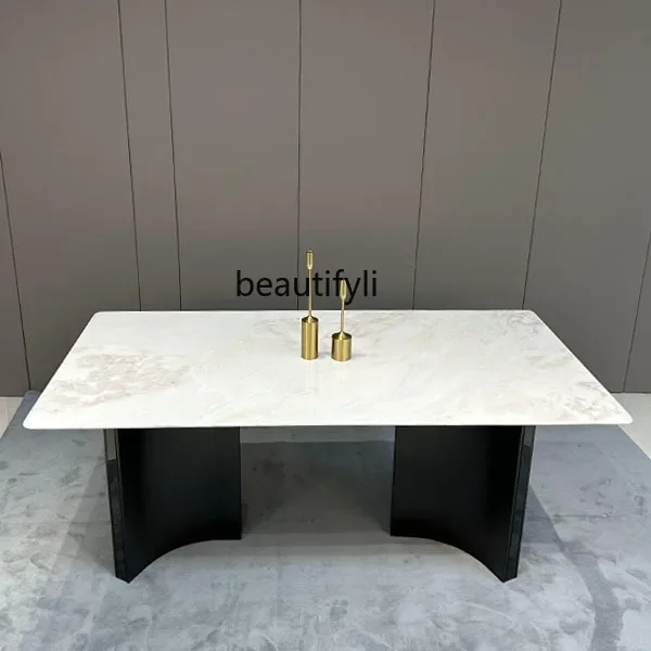 White luxury stone dining table Modern simple high-end villa mansion Natural marble dining table Chair household2936
White luxury stone dining table Modern simple high-end villa mansion Natural marble dining table Chair household2936
