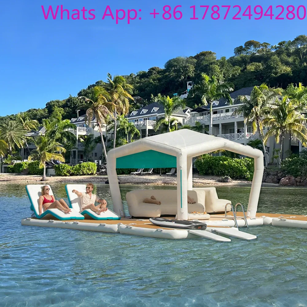 Inflatable Cabana Floating Island For Water Relax Inflatable Island Floating Platform
Inflatable Cabana Floating Island For Water Relax Inflatable Island Floating Platform