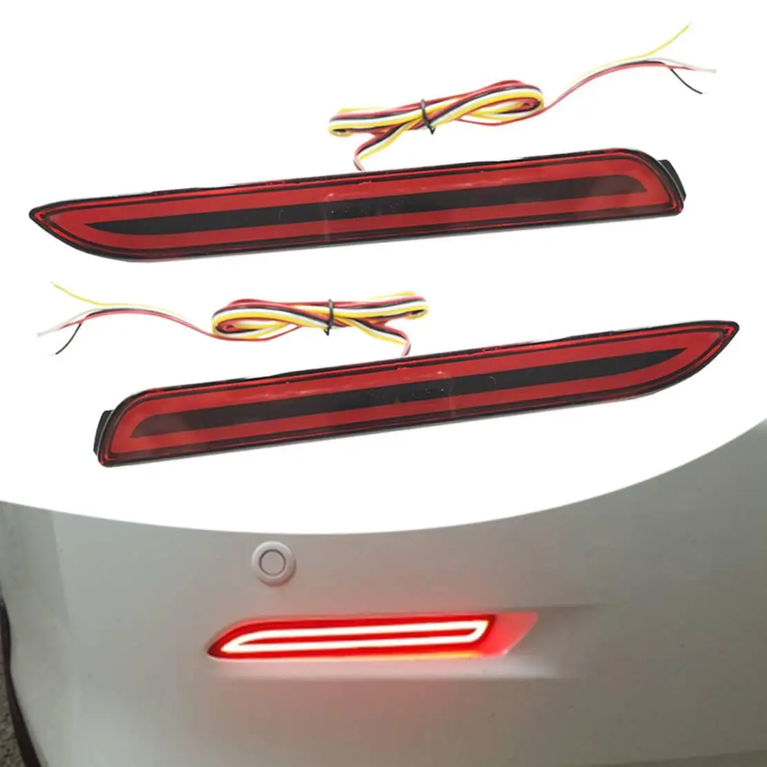 1 Pair 12V Rear Bumper LED Brake Sequential Turn Signal Light Driving Reflector Lamp Fit for Toyota Lexus LX2830100 8191048010
1 Pair 12V Rear Bumper LED Brake Sequential Turn Signal Light Driving Reflector Lamp Fit for Toyota Lexus LX2830100 8191048010