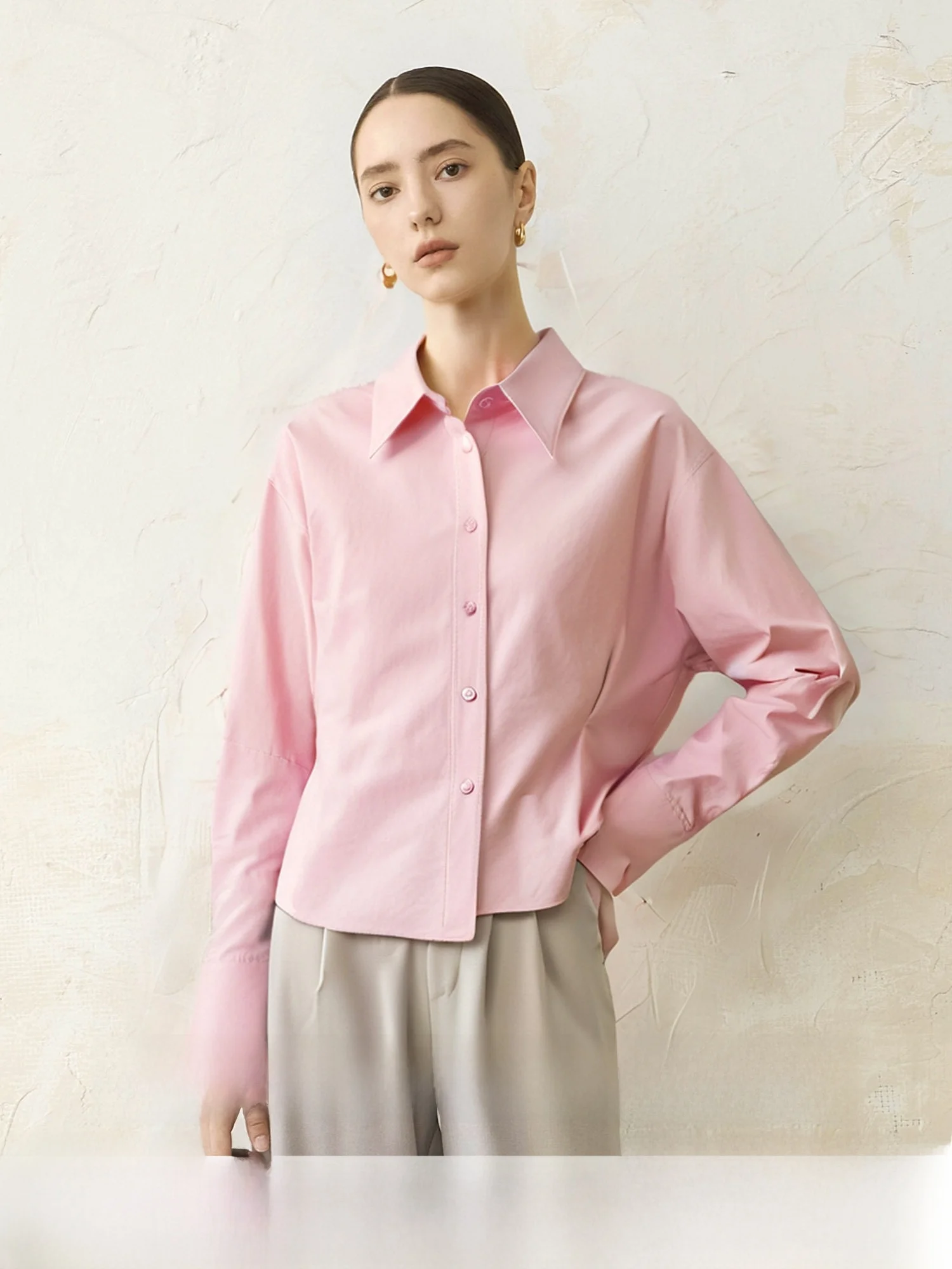 Faionable Cotton irt Women's Waist-Cinching Folded Design Commute irt Asymmetrical Plaet Regular Sve Long irt
Faionable Cotton irt Women's Waist-Cinching Folded Design Commute irt Asymmetrical Plaet Regular Sve Long irt