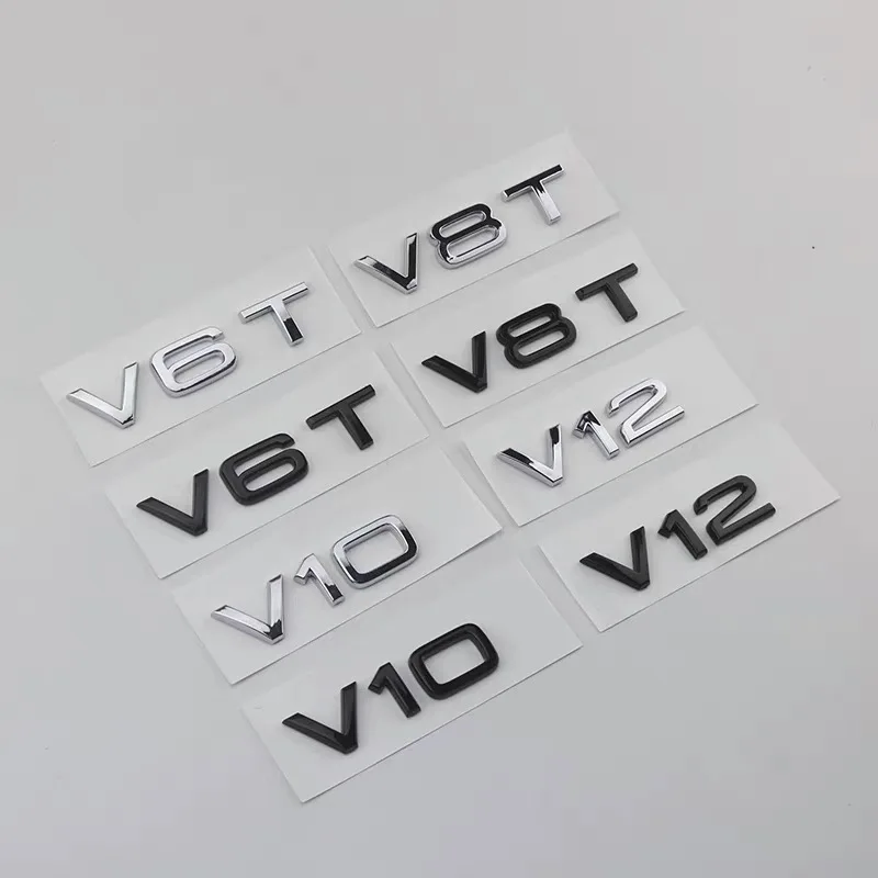 3D ABS V6T V8T Logo Car Rear Boot Trunk Side Fender Car Emblem Badge Sticker Decals For Audi A4L A5 A6L A7 S4 S5 Car Accessories
3D ABS V6T V8T Logo Car Rear Boot Trunk Side Fender Car Emblem Badge Sticker Decals For Audi A4L A5 A6L A7 S4 S5 Car Accessories