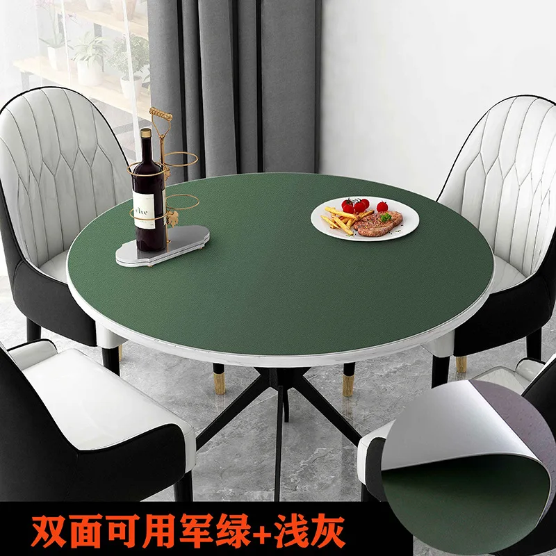 Nordic style PU table cloth waterproof and oil proof leather table cloth plastic round simple hotel leather table mat
Nordic style PU table cloth waterproof and oil proof leather table cloth plastic round simple hotel leather table mat