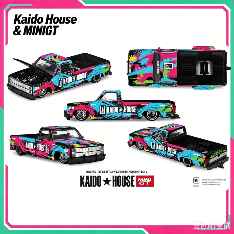 Kaido House MINIGT 1:64 Chevrolet Pickup Splash Alloy Car Model Adult Collectibles, Simulation Static Ornament, Festival Gift.
Kaido House MINIGT 1:64 Chevrolet Pickup Splash Alloy Car Model Adult Collectibles, Simulation Static Ornament, Festival Gift.