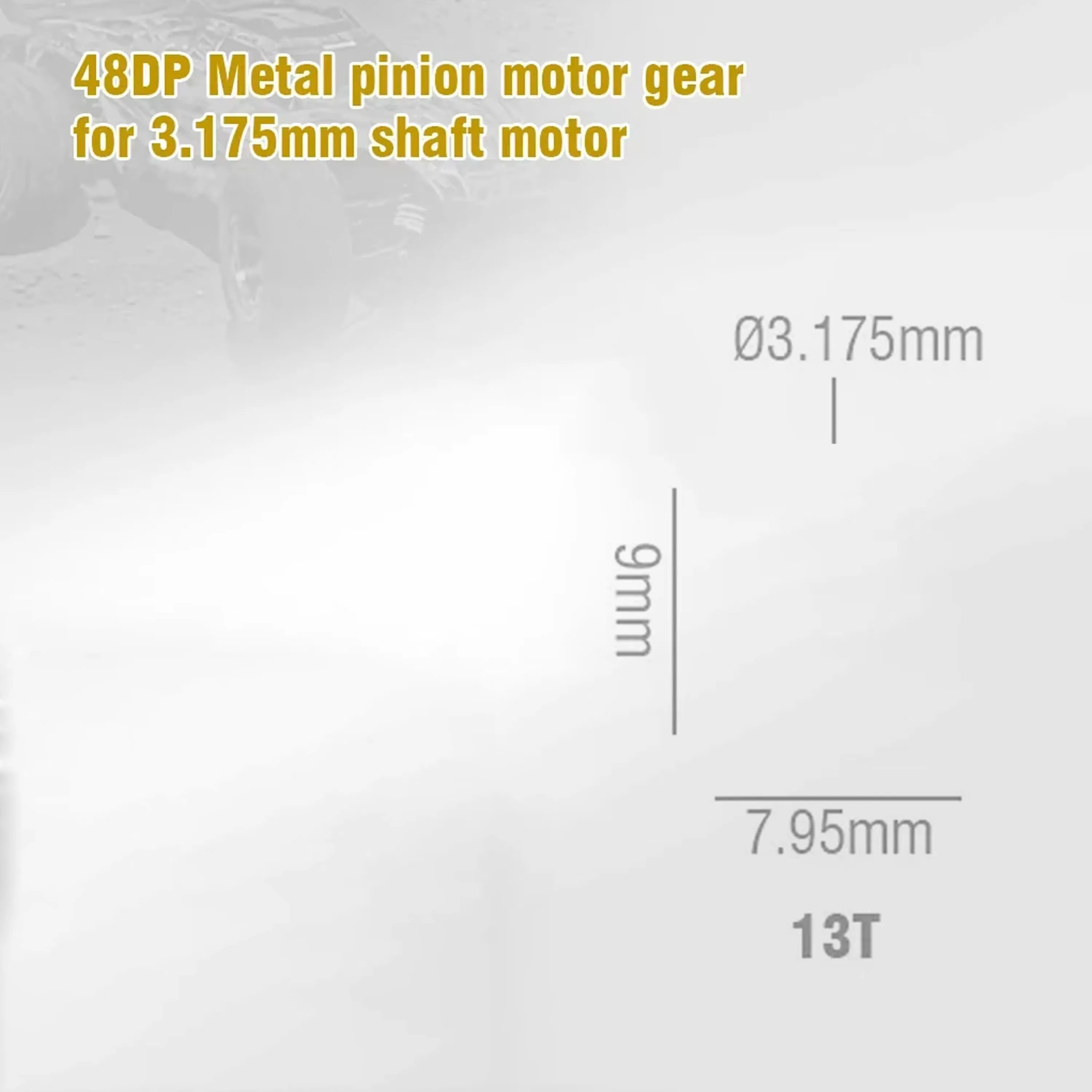 NEEBRC 48DP 3.175mm Shaft 13T-20T 21-30T 31T-48T Pinion Motor Gear for 1/10 RC Model Car Brushed Brushless Motor Accessories
NEEBRC 48DP 3.175mm Shaft 13T-20T 21-30T 31T-48T Pinion Motor Gear for 1/10 RC Model Car Brushed Brushless Motor Accessories