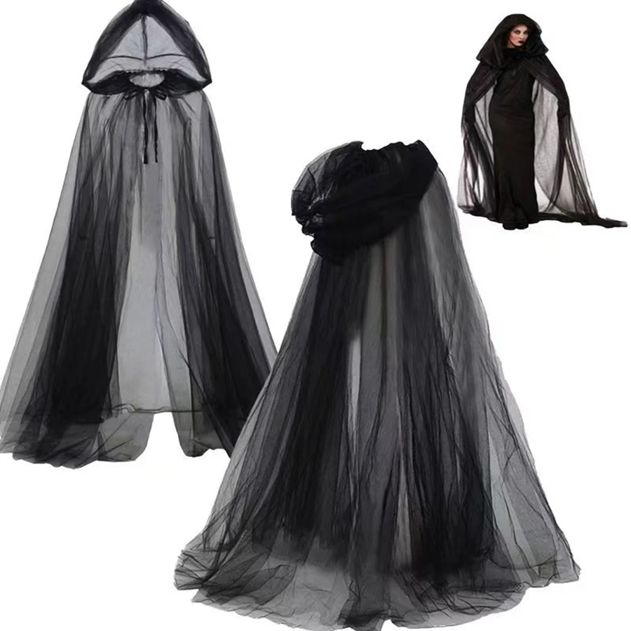 Halloween Long Mesh Cool Unisex Cape Playing Witch Cloak Halloween Cosplay
Halloween Long Mesh Cool Unisex Cape Playing Witch Cloak Halloween Cosplay