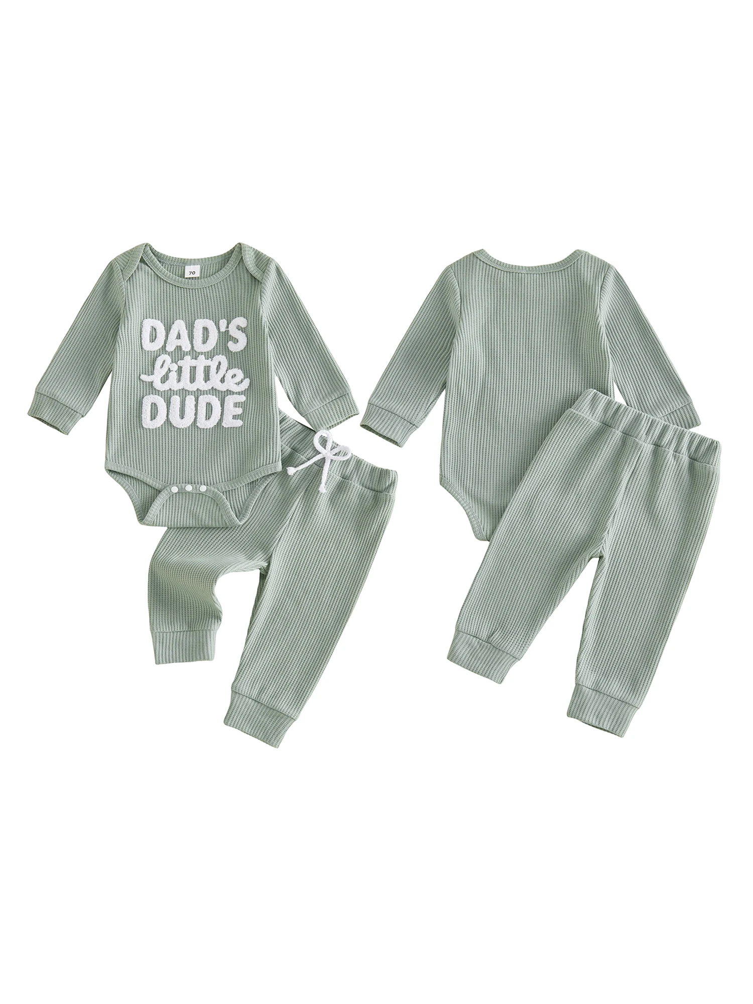 Cute Toddler Boys Autumn Ensemble Stylish Alphabet Stitched Long Sleeve Crew Neck Romper and Trousers Matching Set
Cute Toddler Boys Autumn Ensemble Stylish Alphabet Stitched Long Sleeve Crew Neck Romper and Trousers Matching Set