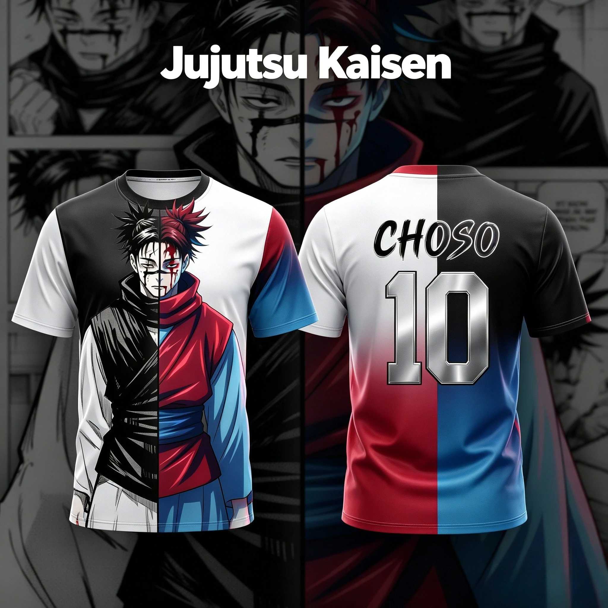 2026 New JUJUTSU KAISEN NO.10 NO.7 Choso Anime T-Shirt Adult Men's 3D Printed Special Football Jersey T-Shirt Kids Breathable
2026 New JUJUTSU KAISEN NO.10 NO.7 Choso Anime T-Shirt Adult Men's 3D Printed Special Football Jersey T-Shirt Kids Breathable