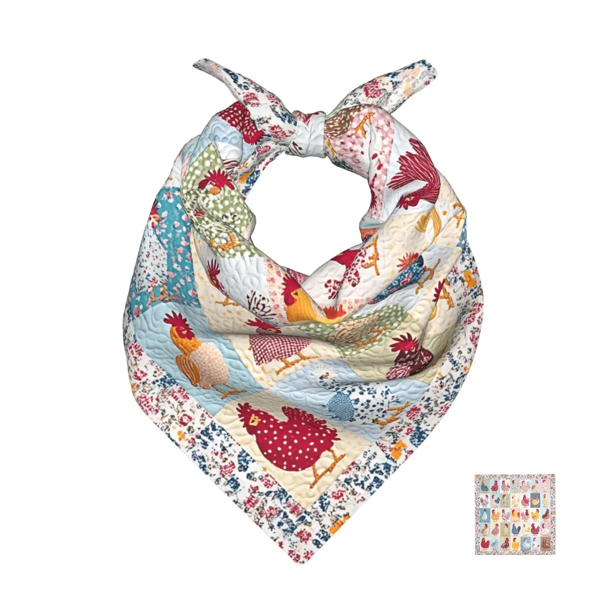 50cm*50cm Quilt With Patchwor Chickens Scarf Head Hair Shawl Women Designer Scarfs Square Headband
50cm*50cm Quilt With Patchwor Chickens Scarf Head Hair Shawl Women Designer Scarfs Square Headband