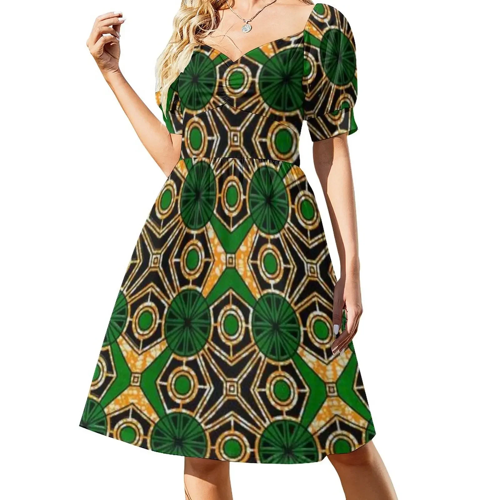 Beautiful African Pattern Short-Sleeved Dress dresses for special events dress women elegant luxury dress
Beautiful African Pattern Short-Sleeved Dress dresses for special events dress women elegant luxury dress