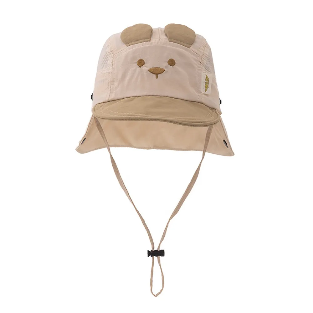 New Cartoon Bear Ear Summer Baby Hat Quick Dry Embroidery Sun Cap Neck Protection Breathable Fisherman Hat Boys Girls
New Cartoon Bear Ear Summer Baby Hat Quick Dry Embroidery Sun Cap Neck Protection Breathable Fisherman Hat Boys Girls