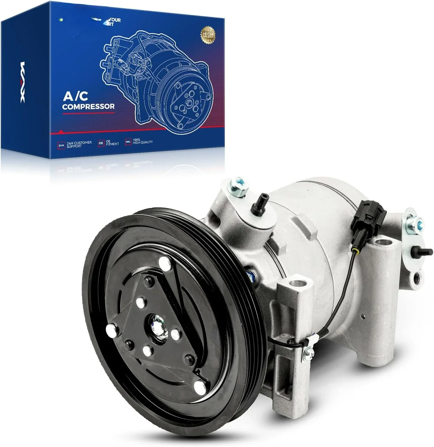 Air Conditioner AC Compressor with Clutch, 68428 replacement for Frontier 1999 2000 2001 2002 2003 2004 3.3L, 2000 2001 2002
Air Conditioner AC Compressor with Clutch, 68428 replacement for Frontier 1999 2000 2001 2002 2003 2004 3.3L, 2000 2001 2002
