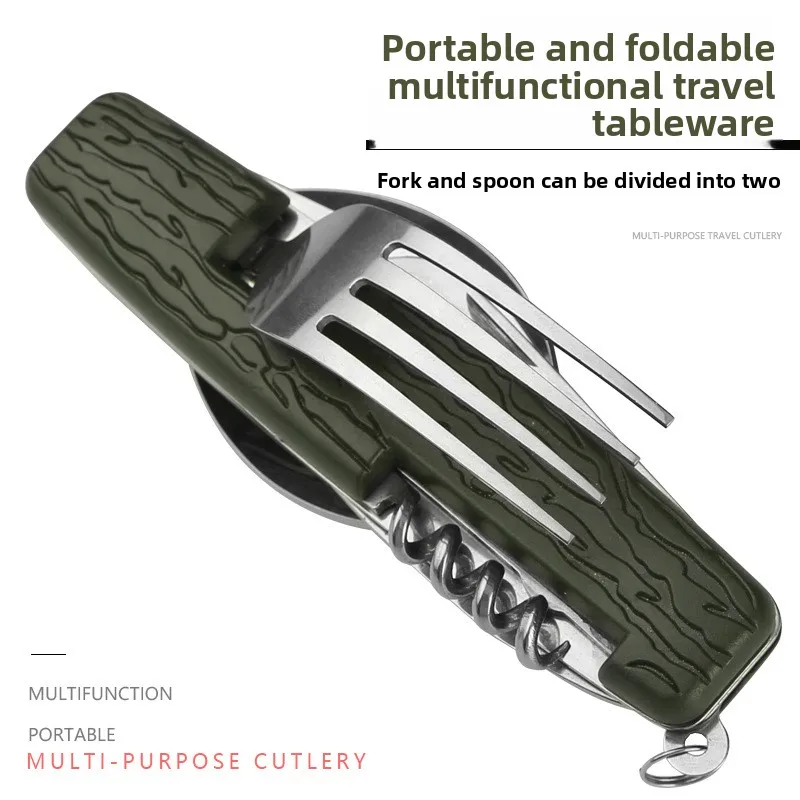 Camping Cutlery Stainless Steel Folding Knife Fork Spoon Portable Outdoor Tableware Camping Equipment
Camping Cutlery Stainless Steel Folding Knife Fork Spoon Portable Outdoor Tableware Camping Equipment