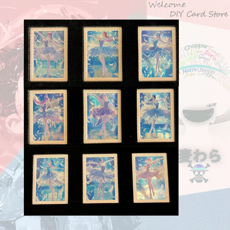 Japanese Anime One Piece Metal Diamond Cards Card Set Uta Perona Nami Yamato Hancock Vivi Ulti Nico Robin Collectible Cards
Japanese Anime One Piece Metal Diamond Cards Card Set Uta Perona Nami Yamato Hancock Vivi Ulti Nico Robin Collectible Cards