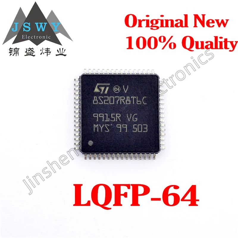 STM8S207RBT6C LQFP-64 128KB Flash Microcontroller IC Original Import 24MHz 6K x 8RAM A/D 16x10b STM8MCU I/O 52 In stock Fast del
STM8S207RBT6C LQFP-64 128KB Flash Microcontroller IC Original Import 24MHz 6K x 8RAM A/D 16x10b STM8MCU I/O 52 In stock Fast del