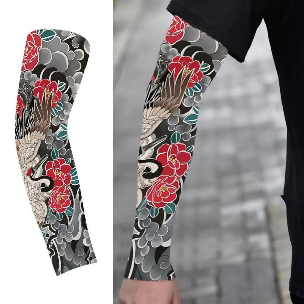 1PC Ultra-Thin Cooling Sve Covers Sun Protection Floral Arm Tattoo Design for Cycling And Summer Heat Relief Men's Arm Protector
1PC Ultra-Thin Cooling Sve Covers Sun Protection Floral Arm Tattoo Design for Cycling And Summer Heat Relief Men's Arm Protector