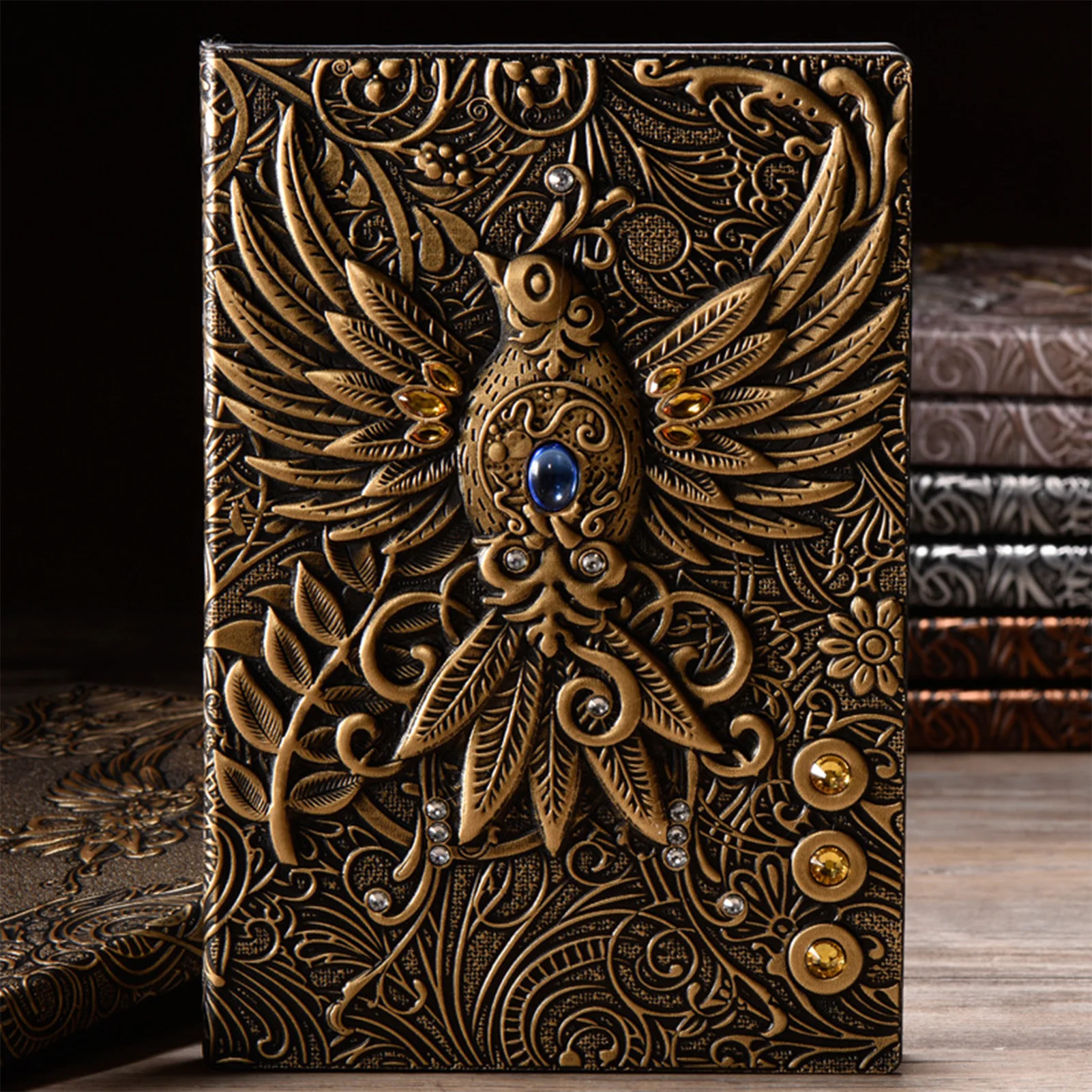 Embossed Journals Vintage Notebook Designed With Rounded Corners Hardcover Notepad Suitable for Travel Writing
Embossed Journals Vintage Notebook Designed With Rounded Corners Hardcover Notepad Suitable for Travel Writing