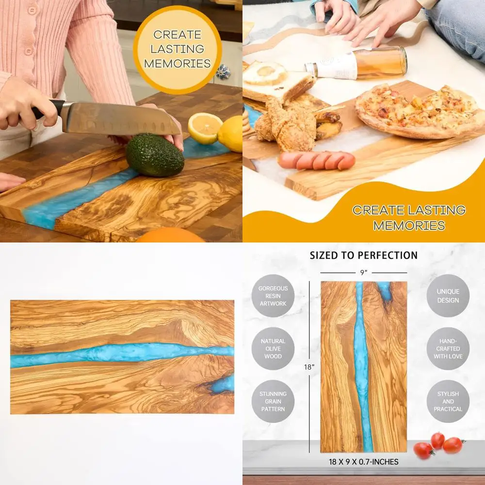 Luxury Italian Olive Wood Cheese Board with Resin, Charcuterie, Chopping, and Cutting Board for Meat, Vegetables, and Fruit, Woo
Luxury Italian Olive Wood Cheese Board with Resin, Charcuterie, Chopping, and Cutting Board for Meat, Vegetables, and Fruit, Woo