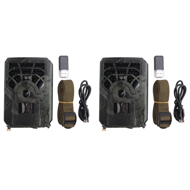 2X Trail Camera 720P Wildlife Camera Hunting Trail Cameras For Outdoor Wildlife Animal Scouting Security Surveillance
2X Trail Camera 720P Wildlife Camera Hunting Trail Cameras For Outdoor Wildlife Animal Scouting Security Surveillance