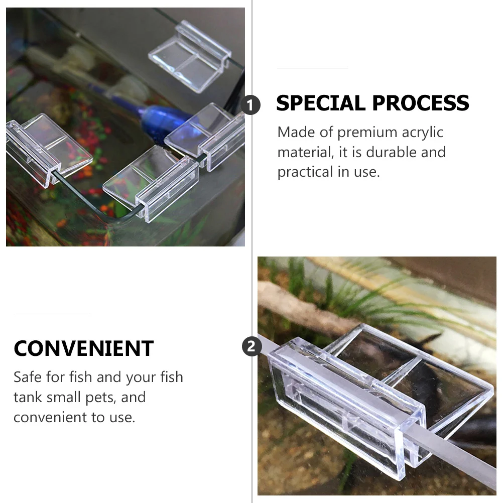 10pcs Aquarium Support Rack Clear Acrylic Clips For Fish Tank Cover Durable Glass Holder Practical Aquarium Accessory
10pcs Aquarium Support Rack Clear Acrylic Clips For Fish Tank Cover Durable Glass Holder Practical Aquarium Accessory