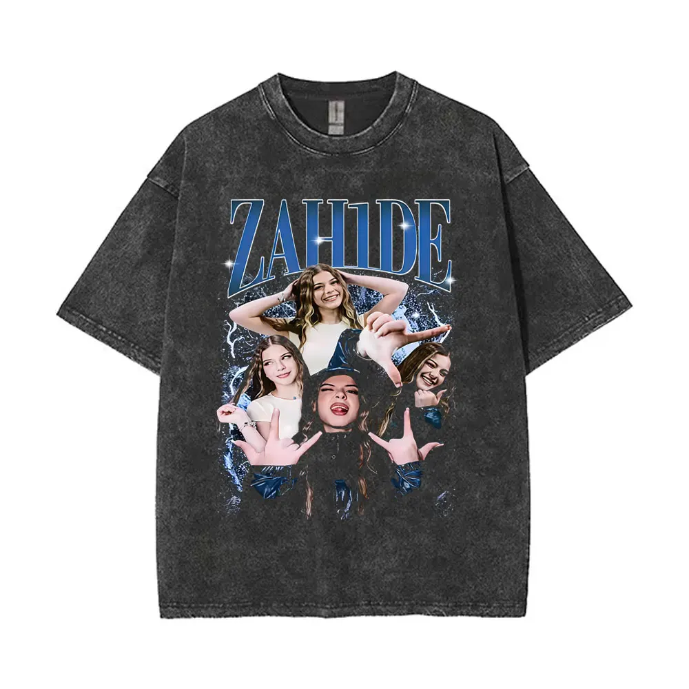 German Singer Zahide Vintage Washed T Shirts Men Women Fashion Casual Cotton Short Sleeve T-shirts Unisex Y2k Summer Tee Shirts
German Singer Zahide Vintage Washed T Shirts Men Women Fashion Casual Cotton Short Sleeve T-shirts Unisex Y2k Summer Tee Shirts