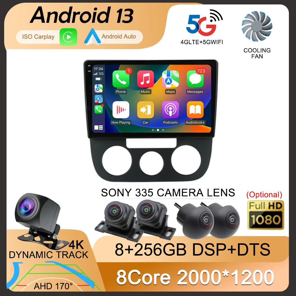 Android 13 For VW Volkswagen Jetta 5 2005 - 2010 Car Radio Player Stereo Multimedia WIFI BT GPS Navigation Player QLED Screen
Android 13 For VW Volkswagen Jetta 5 2005 - 2010 Car Radio Player Stereo Multimedia WIFI BT GPS Navigation Player QLED Screen