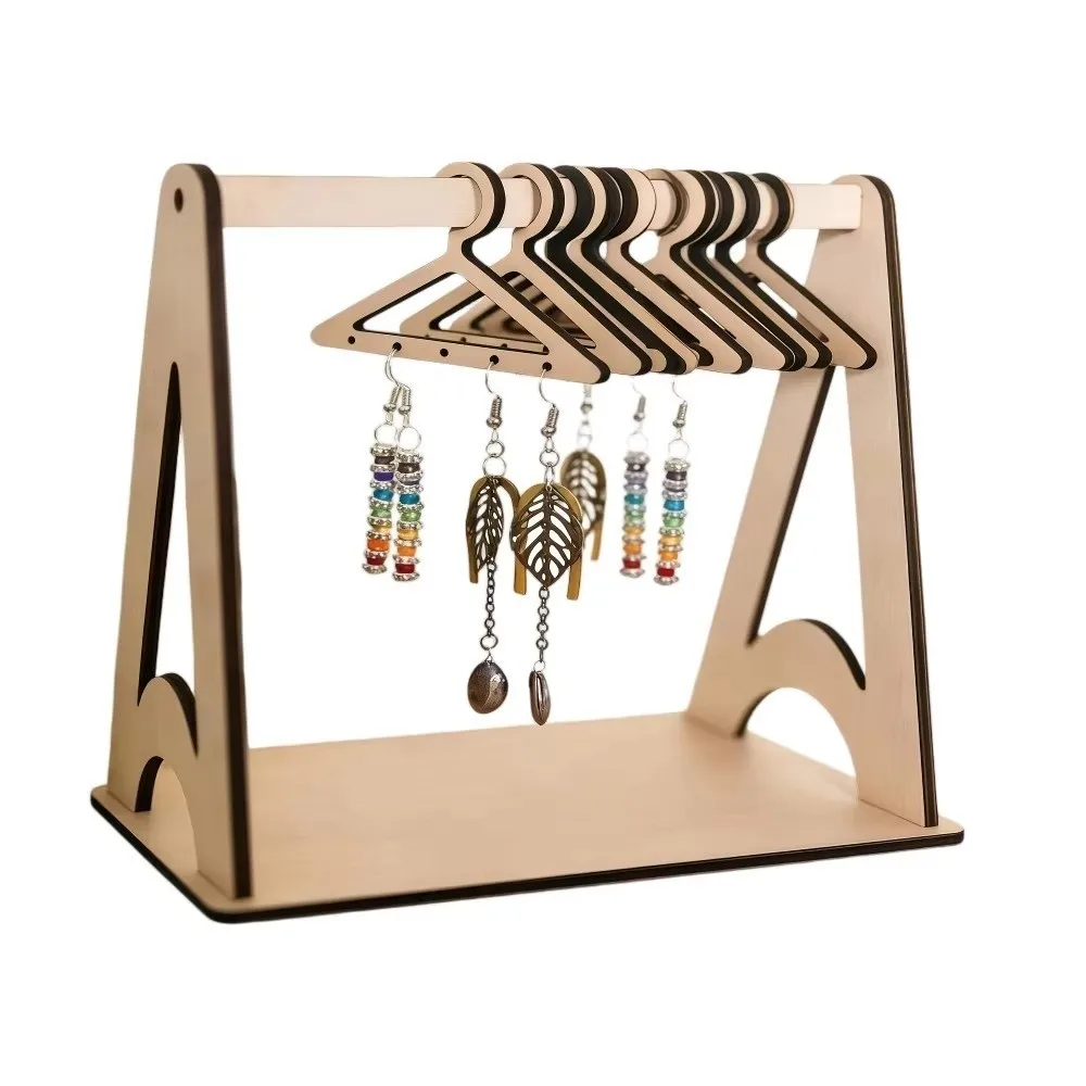 Wooden Earrings Holder Rack Hanging Hook Necklaces Jewelry Storage Rack Key chain Trinket Hanger Jewelry Display Stand
Wooden Earrings Holder Rack Hanging Hook Necklaces Jewelry Storage Rack Key chain Trinket Hanger Jewelry Display Stand