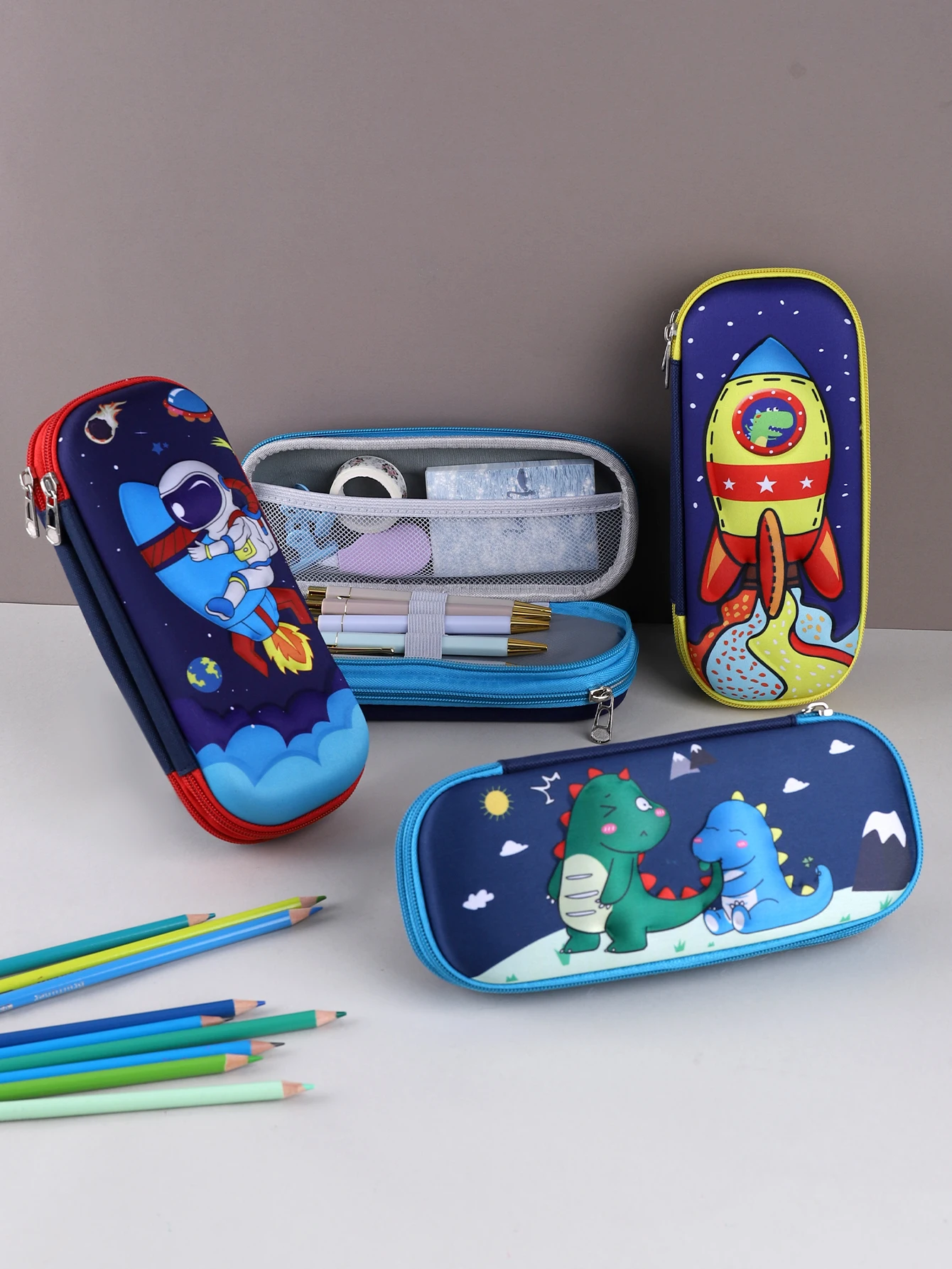 Astronaut Pencil Case Three-Dimensional Pencil Pouch Kawaii Stationery Trousse Stationery Storage Bag Back-To-School Pencil Case
Astronaut Pencil Case Three-Dimensional Pencil Pouch Kawaii Stationery Trousse Stationery Storage Bag Back-To-School Pencil Case