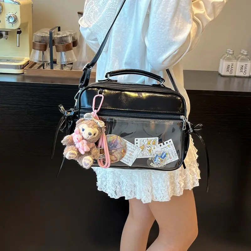 New Women's Fashionable Exquisite Backpack Comic Exhibition JK Uniform Shoulder Bag Sweet and Cute Girl Ita Bag Dolls Bag
New Women's Fashionable Exquisite Backpack Comic Exhibition JK Uniform Shoulder Bag Sweet and Cute Girl Ita Bag Dolls Bag