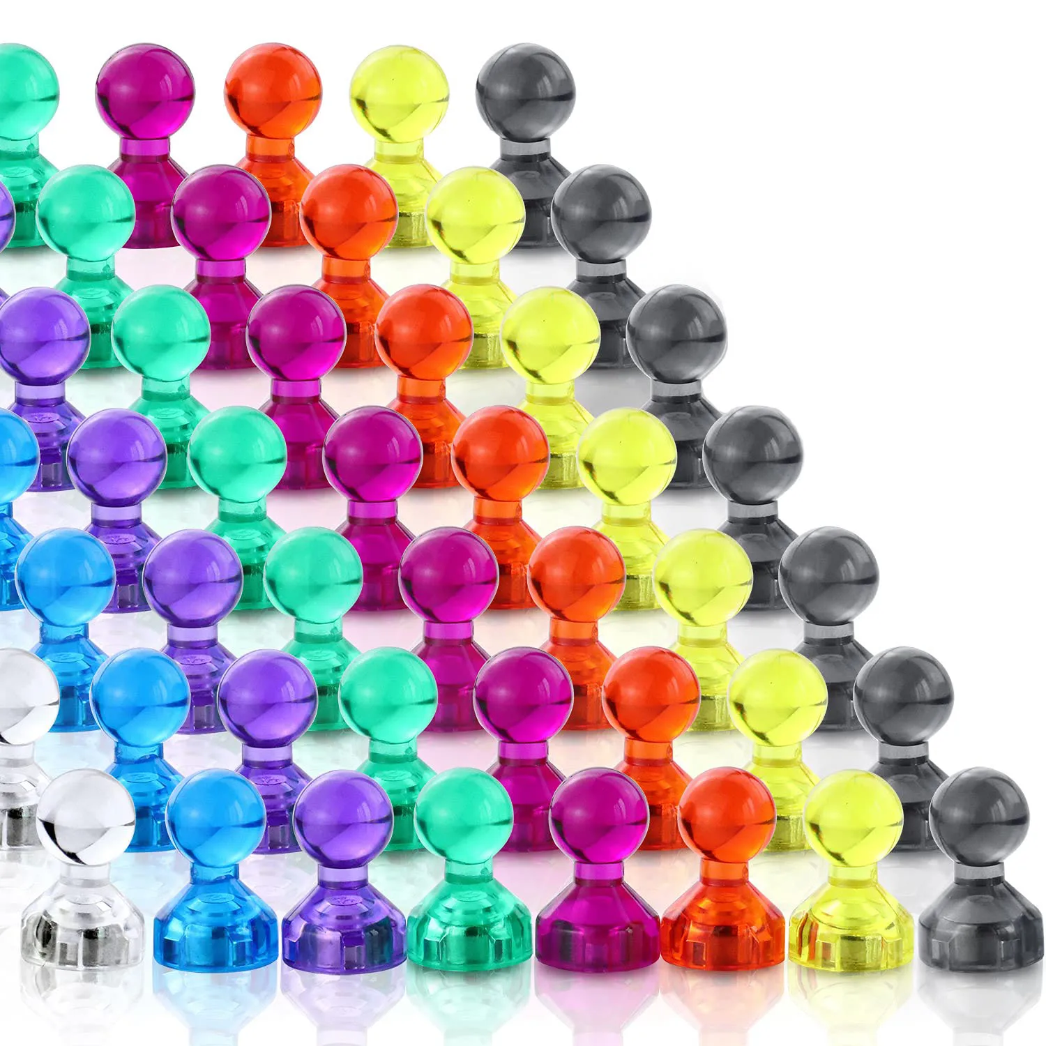 Push Pin Refrigerator Magnets, Colorful and Practical Fridge Magnets, Perfect for Whiteboard,Office,Map,Kitchen, 40 Packs
Push Pin Refrigerator Magnets, Colorful and Practical Fridge Magnets, Perfect for Whiteboard,Office,Map,Kitchen, 40 Packs
