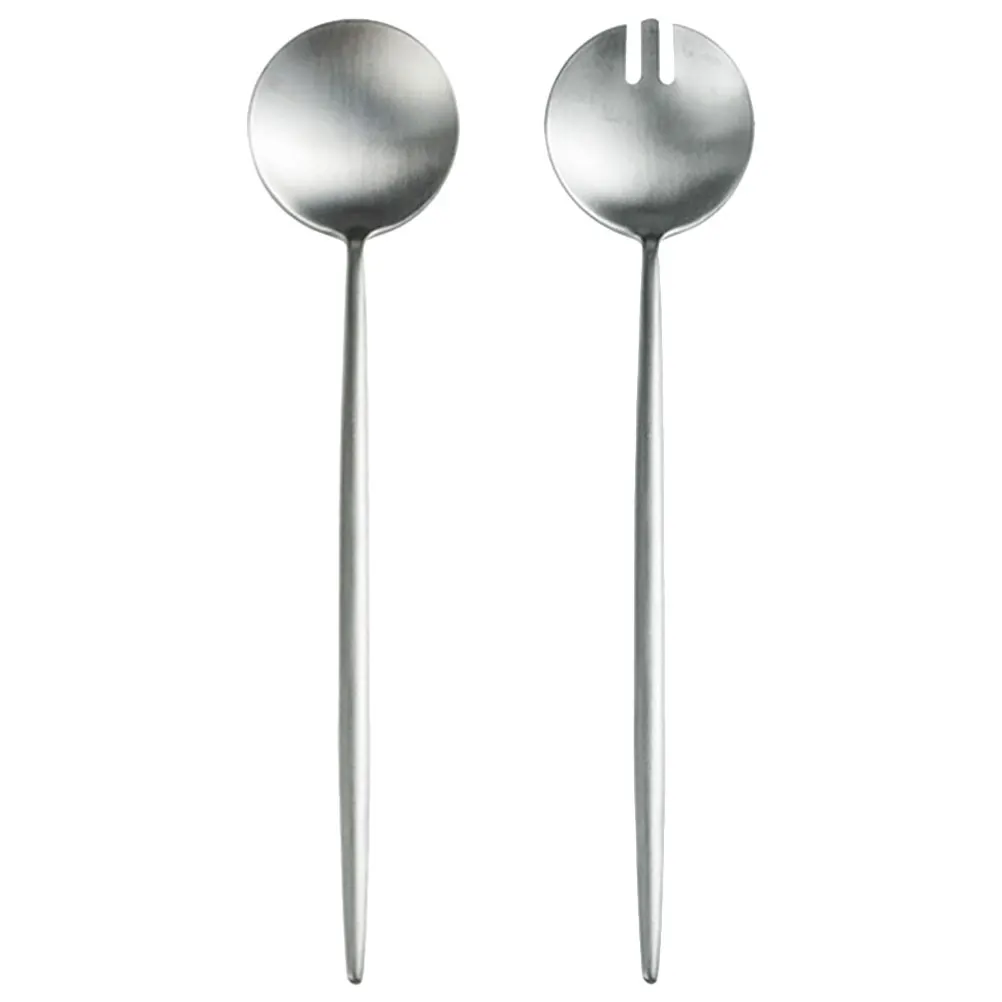 Stainless Steel Salad Spoon Fork Set Reusable Wear resistant Mixing Dessert Spoons Kitchen Utensils Home Party
Stainless Steel Salad Spoon Fork Set Reusable Wear resistant Mixing Dessert Spoons Kitchen Utensils Home Party